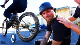 This Grown Man With tattoos Is On Training...