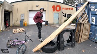 10 Minutes To Build The Craziest Junk Ramp...