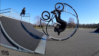 Roller Coaster Bike Drops In Ramp For The...