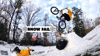 Snow Jump Backflip Goes So Wrong!