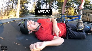 First Time On A Trampoline Bike Since My accident!