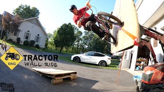 I Bet You've Never Seen A Wall Ride On A Tractor?