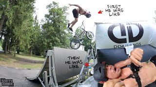 Maybe The Ramp Slip N' Slide Was A Bad Idea!