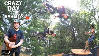 Crazy Day Riding The Baker's Backyard Ramp!