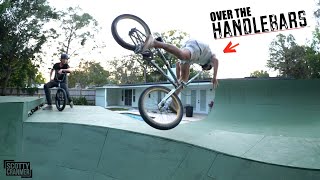 Trey Jones Goes Over The Handlebars On Big...