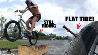 2 Flat Tires And Trey Jones Is Still Riding!