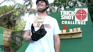 Trick Shot Challenge On Big Boy's Ramp!