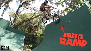 First Ride On Big Boy's New Backyard Ramp!