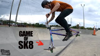 Game Of SK8 On SKATEBIKE!