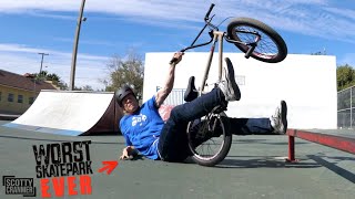 WORST SKATEPARK EVER DESTROYS BIG BOY!