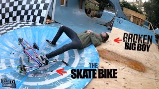 Game Of SKATE On A BIKE!