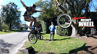 JUMPING A BIKE WITHOUT A WHEEL!