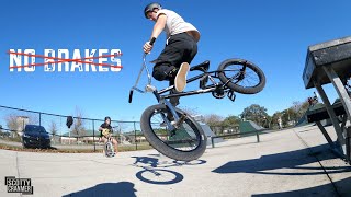 Uh Oh, He Took His Brakes OFF Again!