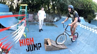 High Jump Challenge On The Worst Bike EVER!