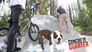 Trey Jones Built A Concrete Quarterpipe And...