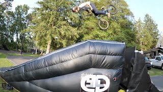 My NEW Air Bag BMX Ramp!