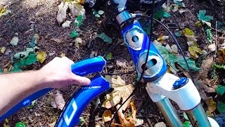 DESTROYED BIKE FRAME - Big Crash Norco mtb...