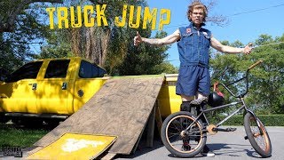 Big Yellow Truck Jump - Can Big Boy Do It??