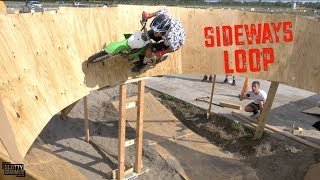 Dirtbike And BMX Bike Sideways Loop!