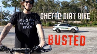 CAUGHT RED HANDED - Ghetto Dirt Bike Race!