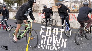 Last Bike Rider To Put A Foot Down Wins!