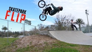 Mini Backflip At The Skatepark!