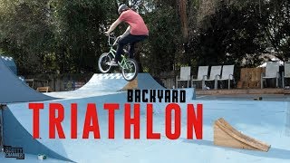 Backyard Skatepark Triathlon Challenge!
