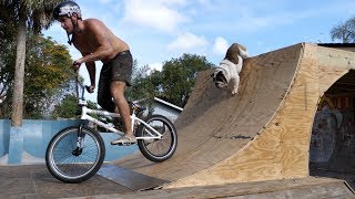 Riding The New Backyard Ramp!