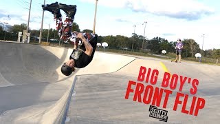 Big Boy vs Rollerblade Front Flip!