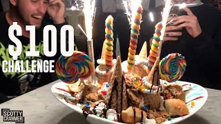$100 Ice Cream Challenge!