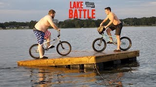 BIKE BATTLE ON A LAKE!