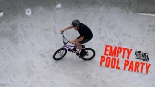 RIDING BIKES IN AN EMPTY POOL!