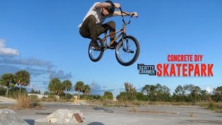 RIDING THE CONCRETE RAMPS WE MADE!