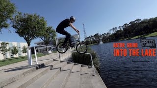 HE'S CRAZY! GRIND INTO AN ALLIGATOR LAKE