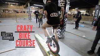 BLIND BIKE RIDER AND OBSTACLE COURSE!