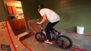 BMX OBSTACLE COURSE THROUGH A HOUSE!