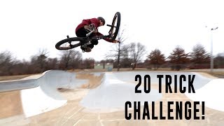 20 TRICK CHALLENGE AT THE SKATEPARK!