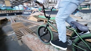INDOOR BICYCLE OBSTACLE COURSE!