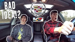 THE BOYS TRY ALL 556HP OF MY CTS V WAGON!