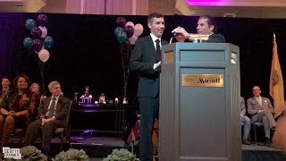 SCOTTY CRANMER IS GIVEN AN AWARD!
