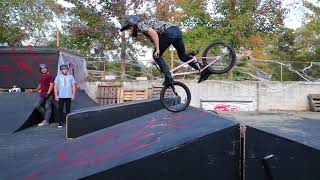 RIDING BMX ON THE BLOODY RAMPS!