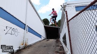 BIG BOY RIDES OFF A ROOF!