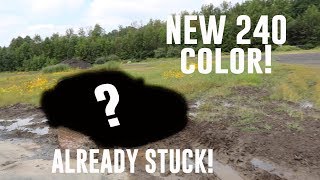 BRAND NEW CAR WRAP AND STUCK IN THE MUD!