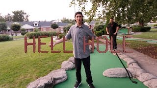 MINIATURE GOLF CHALLENGE ON THE HELL HOLE!