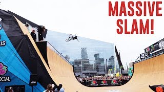 MASSIVE SLAM ON 900 BMX VERT!