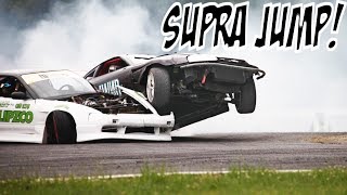 THE CRAZIEST SUPRA DRIFT OVER 240SX!