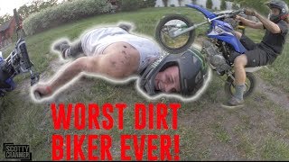 DIRT BIKE RIDING WITH THE WHEELIE MASTER!