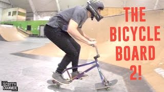 HE FLAIRED THE BICYCLE SKATEBOARD!