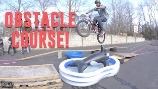 INSANE BIKE OBSTACLE COURSE!