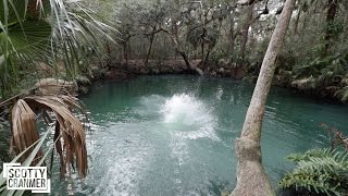 JUMPING INTO GATOR INFESTED SULFUR WATER!
